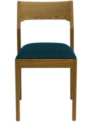 Jídelní židle ALEXA - masiv dub, čalouněný sedák, více barev Bradop