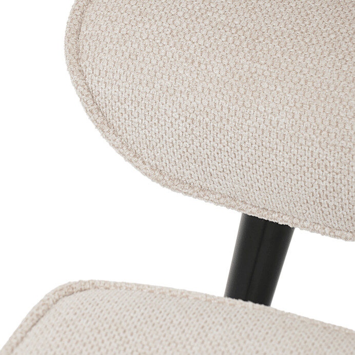 Luxusní relaxační křeslo NUVOLA s taburetem –  vodoodpudivá, sametová, béžová látka Autronic