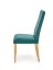 Jídelní židle DIEGO 3 — samet, medový dub, zelená