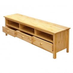 TV dřevěný stolek FORLI — masiv borovice