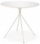 Jídelní kulatý stolek FONDI — průměr 80 cm, bílá