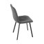Elegantná jedálenská stolička NOX – sivý zamat, čierny kov Autronic