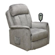 TV křeslo COMFORT s elektrickým polohováním — šedá