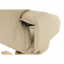 Relaxační polohovatelné křeslo s podnožkou EDDIE — PU kůže, dřevo, béžová, nosnost 150 kg