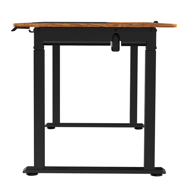 Elektricky výškově nastavitelný stůl UPLIFT — 160 cm, hnědá / černá