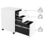 Pohyblivý kancelársky kontajner STAL – kov, biela, 3 zásuvky Autronic