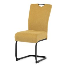 Štýlová žltá jedálenská stolička NIKA s látkou Autronic