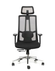 Kancelárska ergonomická stolička Sego STRETCH — čierna