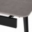 Jídelní stůl BLITZ — 120x80x76 cm (rozklad + 60 cm), keramická deska šedý mramor