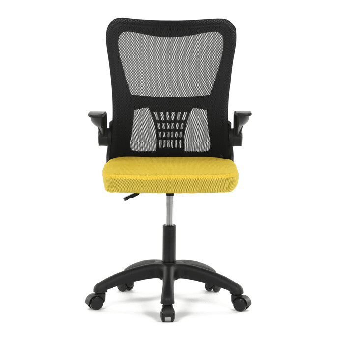 Detská stolička NINA – žltá sieťovina, hojdací mechanizmus Autronic