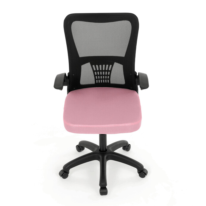 Dětská židle NINA – růžová síťovina, houpací mechanismus Autronic