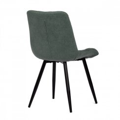 Jedálenská stolička MISTY — kov, látka, čierna / viac farieb