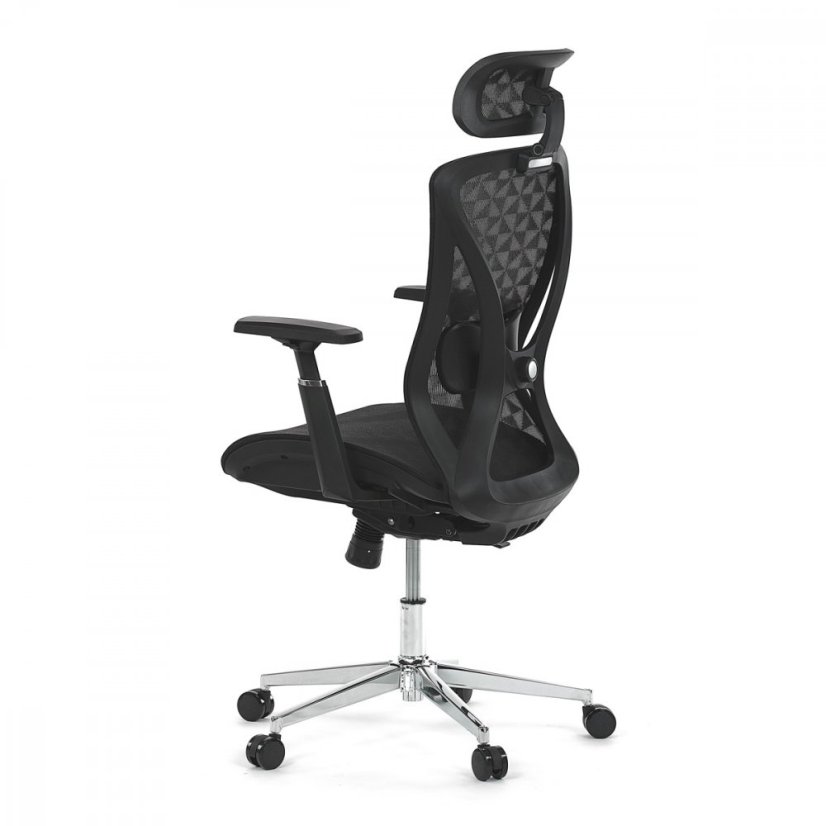 Kancelárska ergonomická stolička FLIP — sieť, čierna