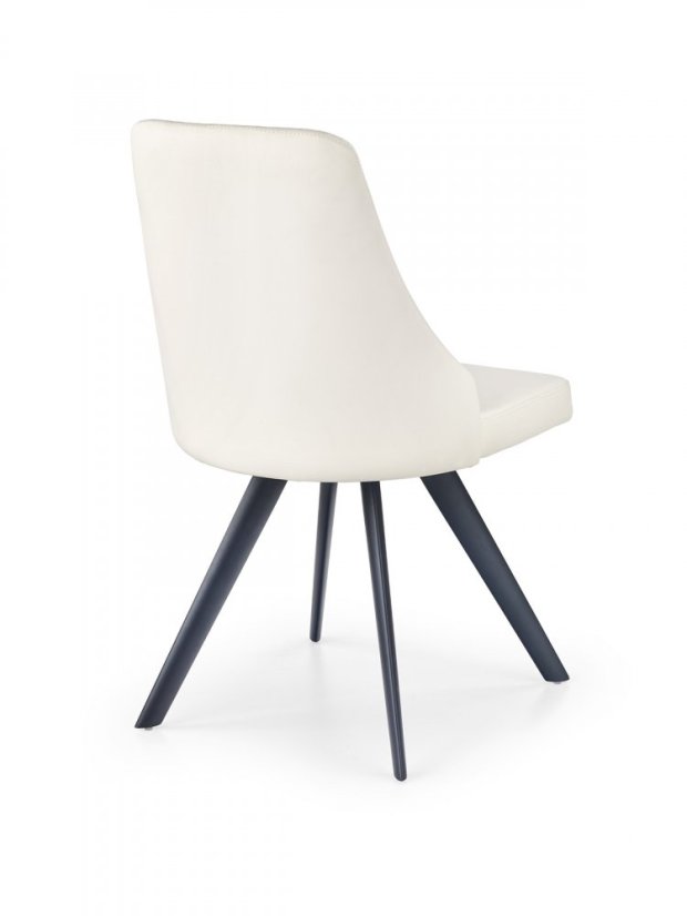 Jedálenská stolička BETTY – ekokoža, biela