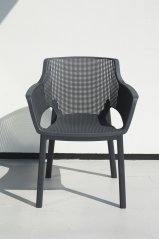 Zahradní křeslo TIMAYA — plast, antracit