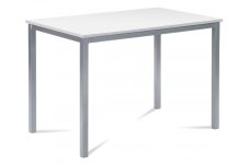 Jídelní stůl TOMSO – 110x70 cm, MDF bílá / šedý lak