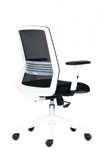 Kancelářská židle na kolečkách Antares NOVELLO WHITE –  s područkami, více barev - Čalounění Novello White: Zelená