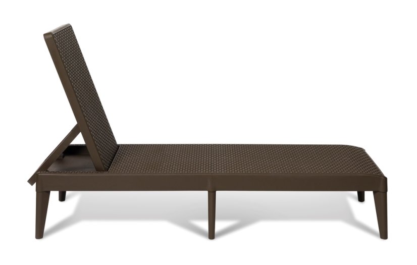 NUMANA plastové zahradní lehátko - hnědá