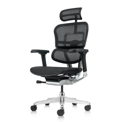 Kancelářská ergonomická židle SIRIUS Q24 NEO – celosíť, černá, nosnost 150 kg, záruka 3 roky