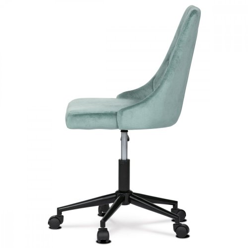 Dětská otočná židle JESSIE – látka, zelená