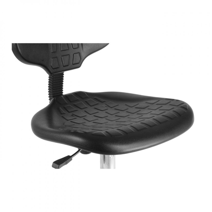 Dielenská pracovná stolička WORKER – čierna, nosnosť 130 kg