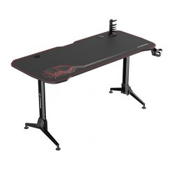 Herní výškově nastavitelný stůl ULTRADESK GRAND RED – 160x70 cm