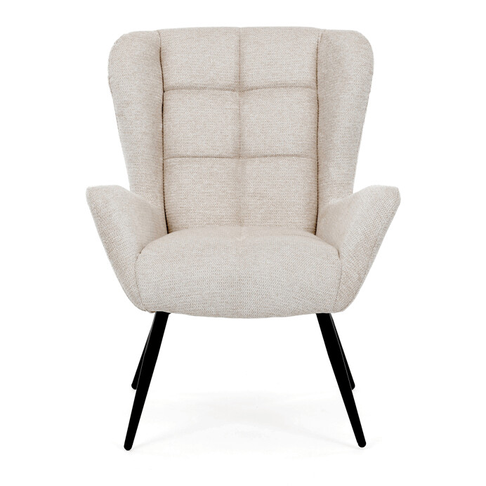 Elegantní béžové křeslo ušák HUG – Autronic