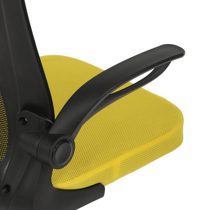 Detská stolička NINA – žltá sieťovina, hojdací mechanizmus Autronic