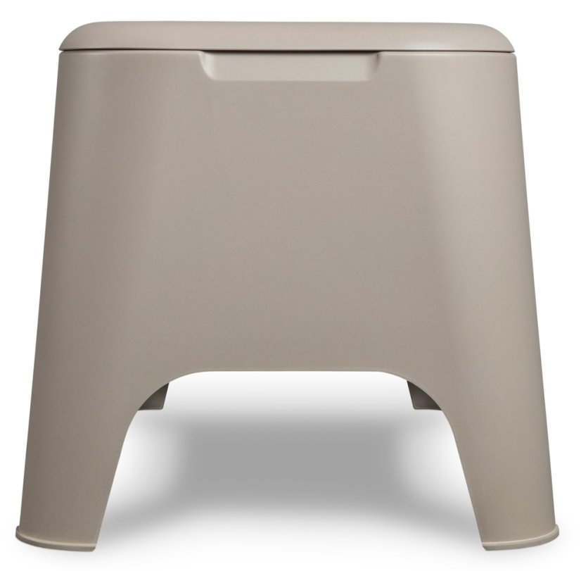 PETRA plastový stůl+box - šedá