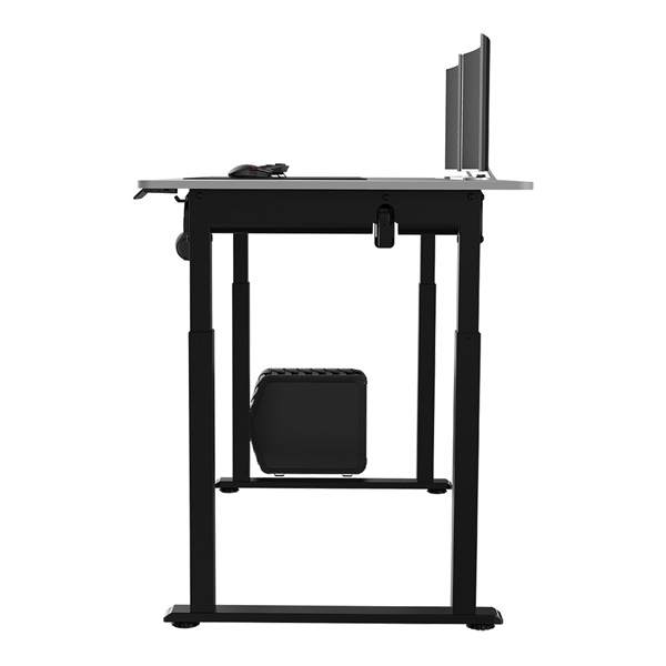 Elektricky výškově nastavitelný stůl UPLIFT — 160 cm, bílá / černá