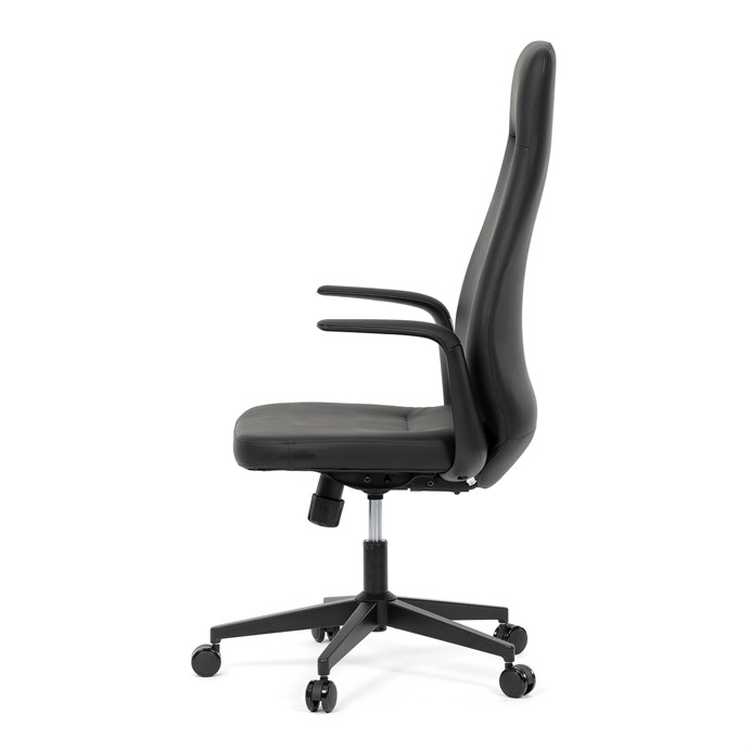Kancelárska stolička ORBIT – čierna eko-koža s hojdacím mechanizmom Autronic