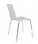 Židle LAURA - plast/kov, bílá
