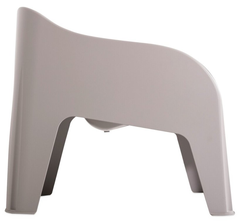 PETRA ARMCHAIR plastové křeslo - šedá