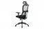 Kancelářská ergonomická židle PISTON — s bederní opěrkou i podhlavníkem, bílá