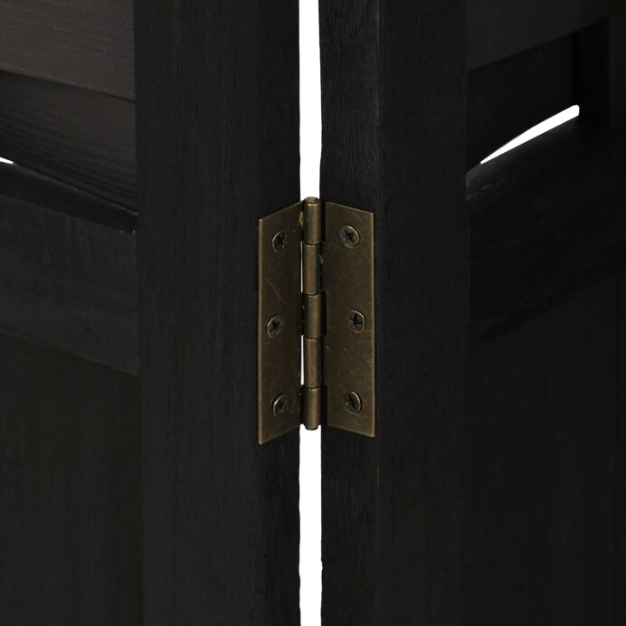 Elegancia v priestore: Čierny drevený paraván LIVARO Autronic