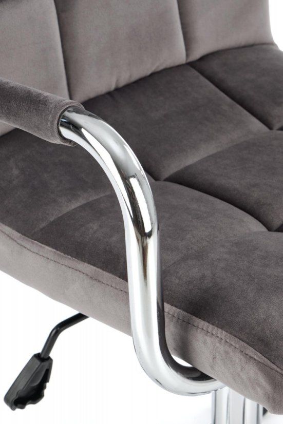 Dětská židle na kolečkách GONZO 4 — látka, šedá Halmar