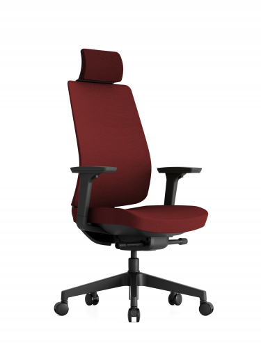 Kancelářská ergonomická židle OFFICE More K50 — černá, více barev - Barevné provedení K50: Červená