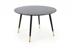 Jídelní kulatý stůl EMBOS — průměr 120 cm, černá Halmar