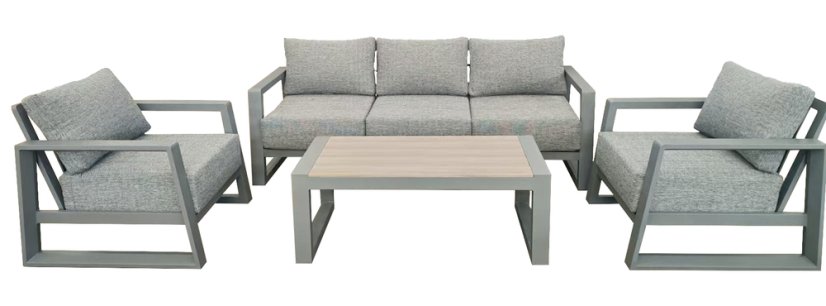 BOSTON hliníková souprava - šedá