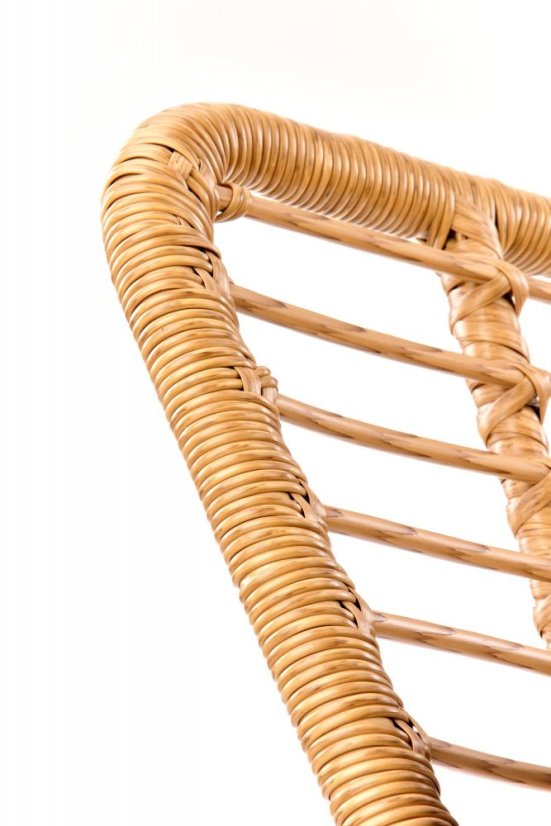 Pohovka IKARO — umělý ratan, látka, šedá Halmar