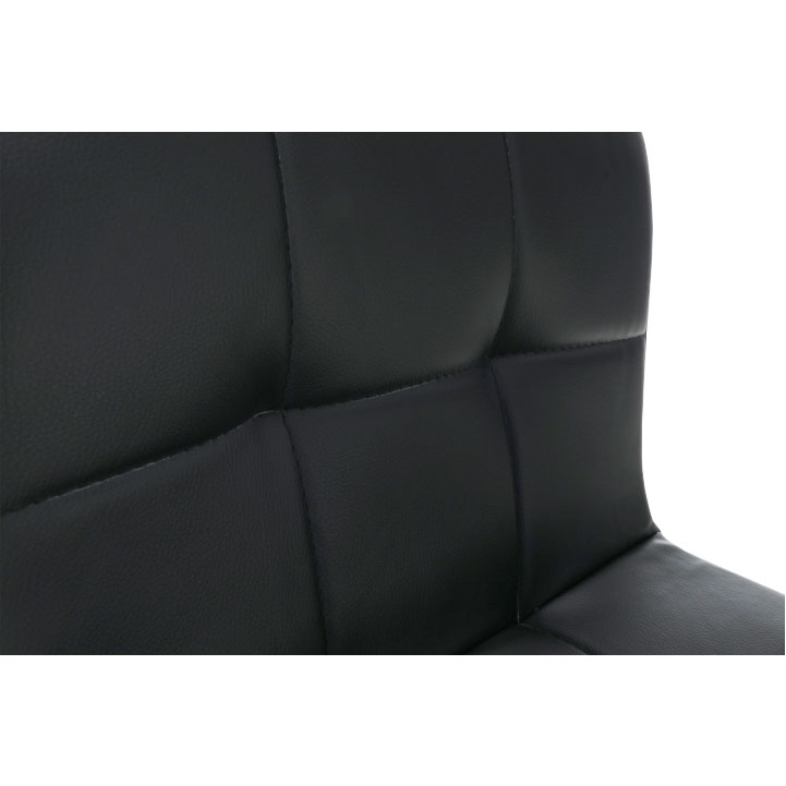 Barová židle KANDY NEW — ekokůže černá/chrom Kondela