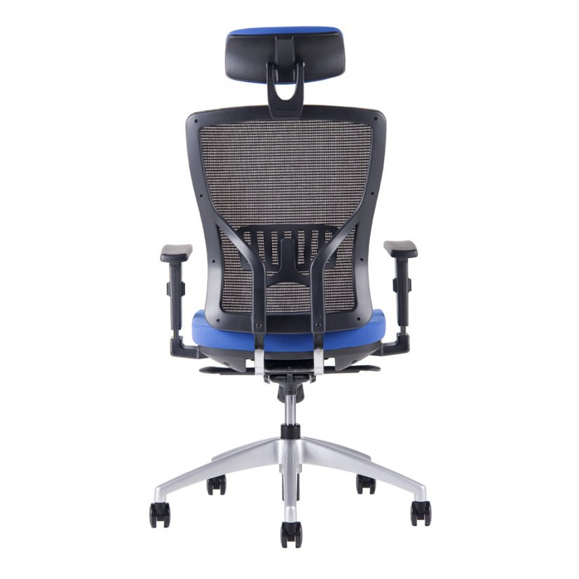 Kancelárska ergonomická stolička HALIA MESH SP – s podhlavníkom, viac farieb - Čalúnenie Halia: Modrá 2621