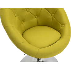 Designové otočné křeslo GULEN — látka, chrom, více barev