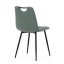 Jídelní židle FORMA – zelená látka, černé kovové nohy Autronic