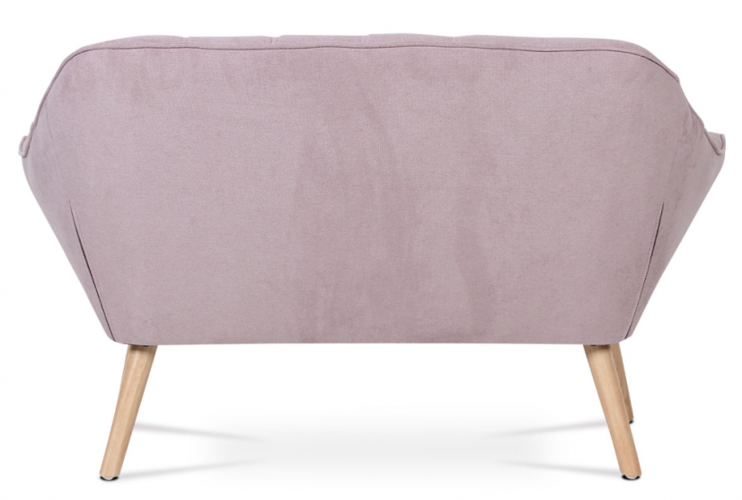 Relaxační sedačka YSTAD — masiv, látka růžová, nosnost 150 kg Autronic