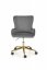 Kancelářská otočná židle TIMOTEO — kov, látka, šedá