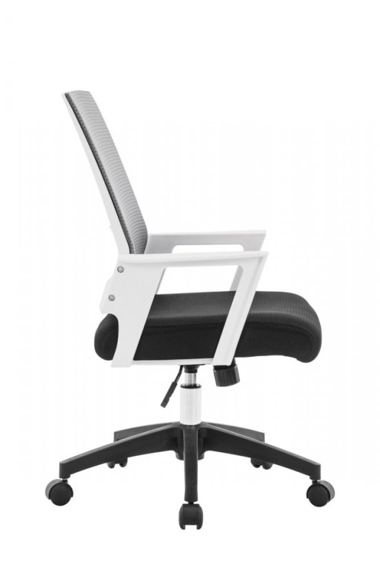 Kancelárska stolička DURANGO - sieťovina, šedá / biela
