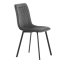 Elegantná jedálenská stolička NOX – sivý zamat, čierny kov Autronic