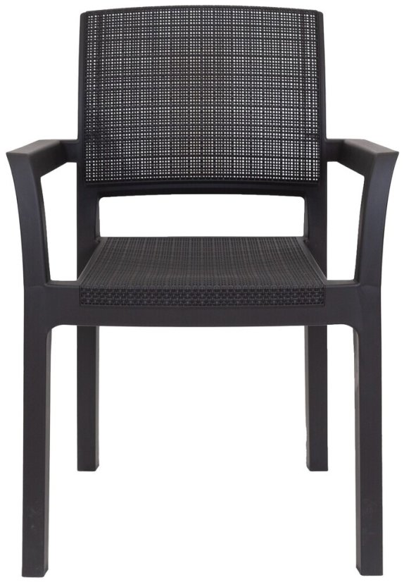 ALBA plastové křeslo - grafit