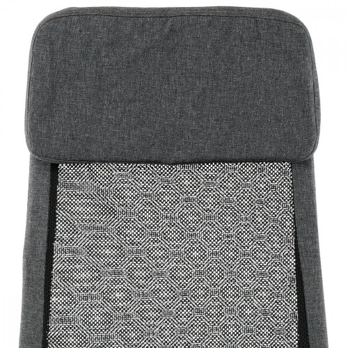 Kancelářská židle DERM – látka, šedá/černá